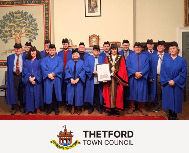 Thetford Town Council Receives Prestigious NALC Gold Award